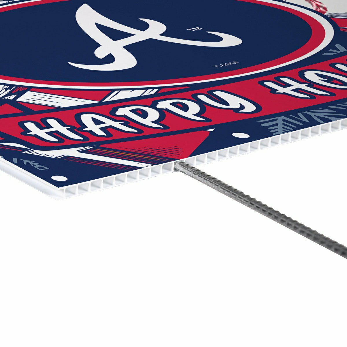 Atlanta Braves Yard Sign, Holiday, MLB, Home