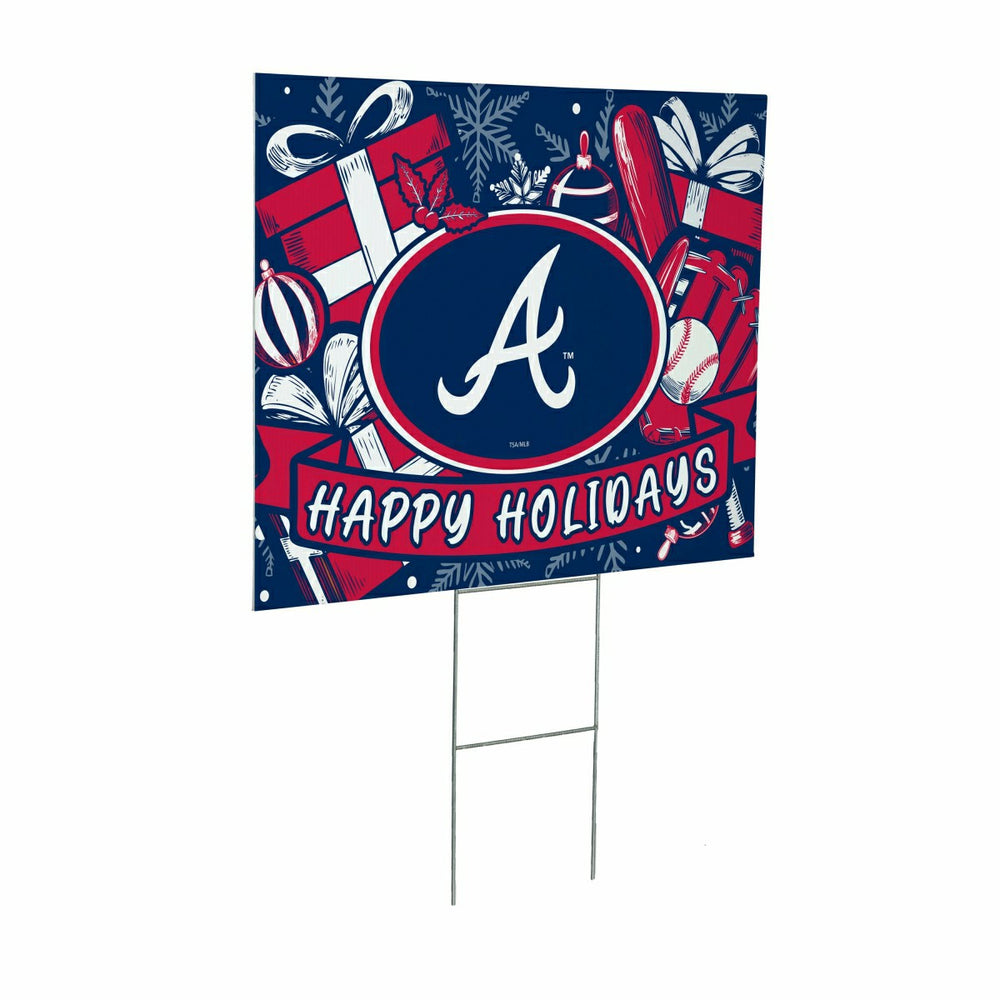 Atlanta Braves Yard Sign, Holiday, MLB, Home