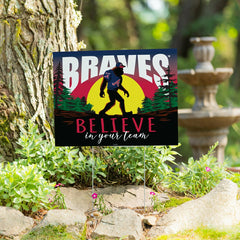 Atlanta Braves Yard Sign, Bigfoot, MLB, Home