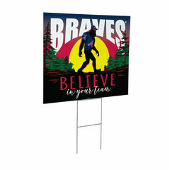 Atlanta Braves Yard Sign, Bigfoot, MLB, Home