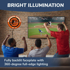 Baltimore Orioles, Metal Lite, Round, MLB