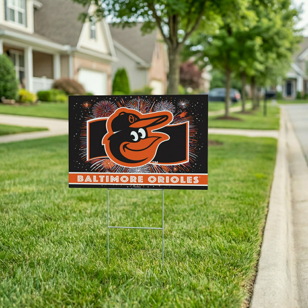 Baltimore Orioles Yard Sign, Patriotic, MLB, Home