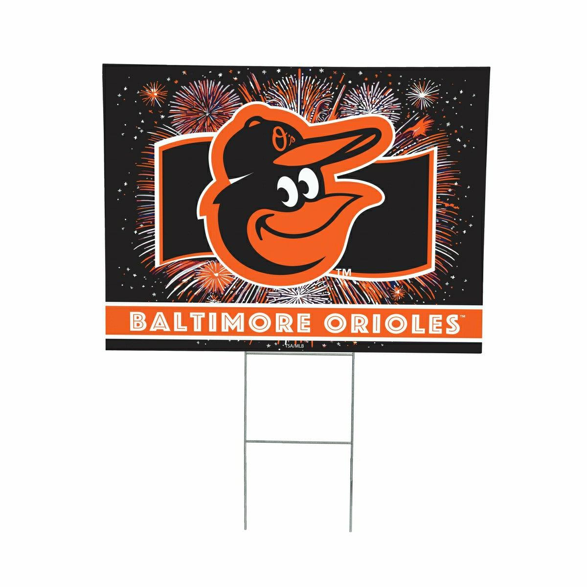 Baltimore Orioles Yard Sign, Patriotic, MLB, Home