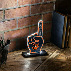 Baltimore Orioles Baseball Foam Finger Desklite LED Decor, MLB, Home