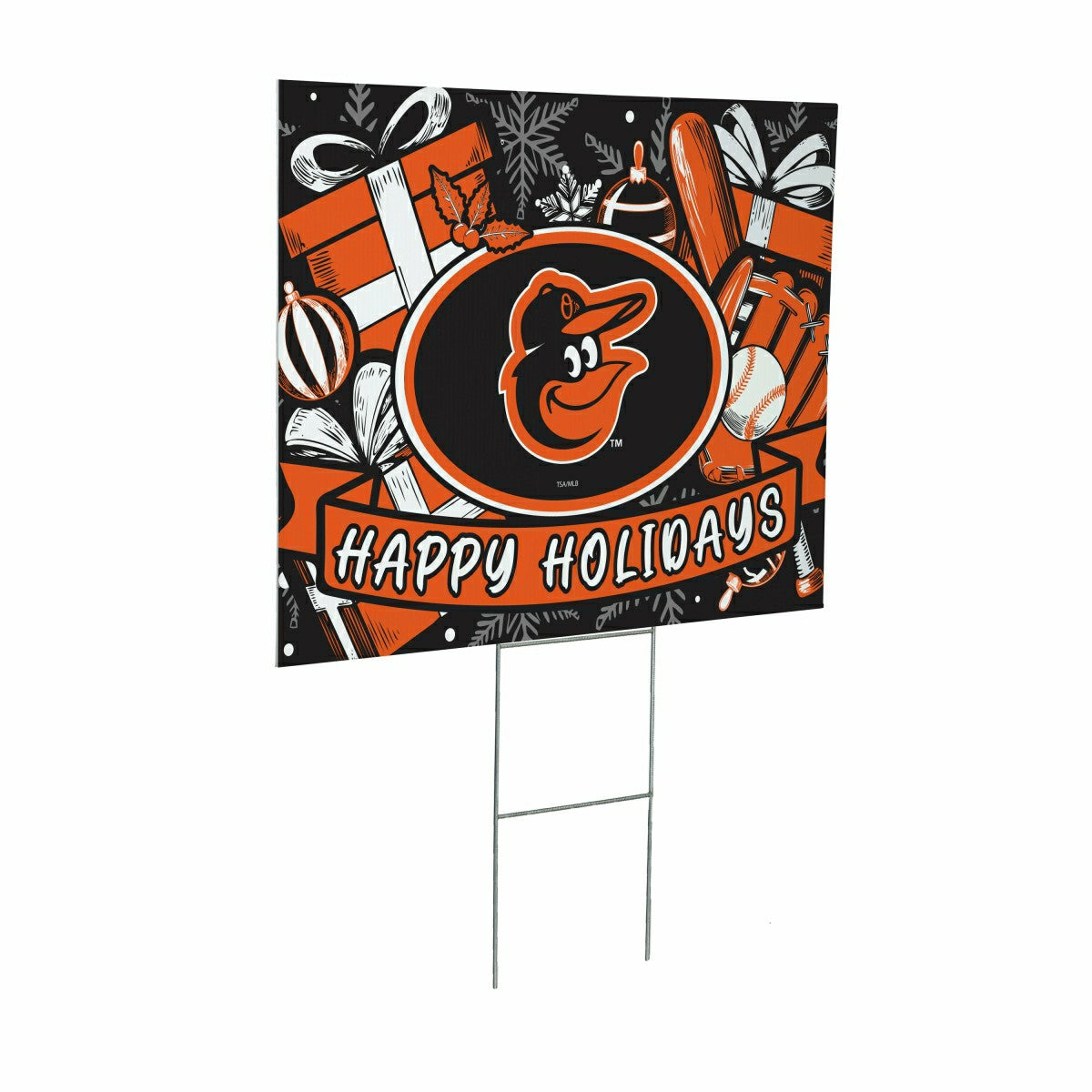 Baltimore Orioles Yard Sign, Holiday, MLB, Home