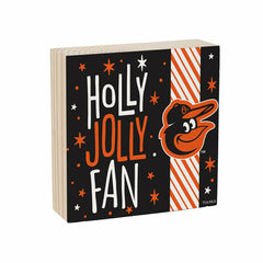 Baltimore Orioles Block, Holiday, 6x6, MLB, Home