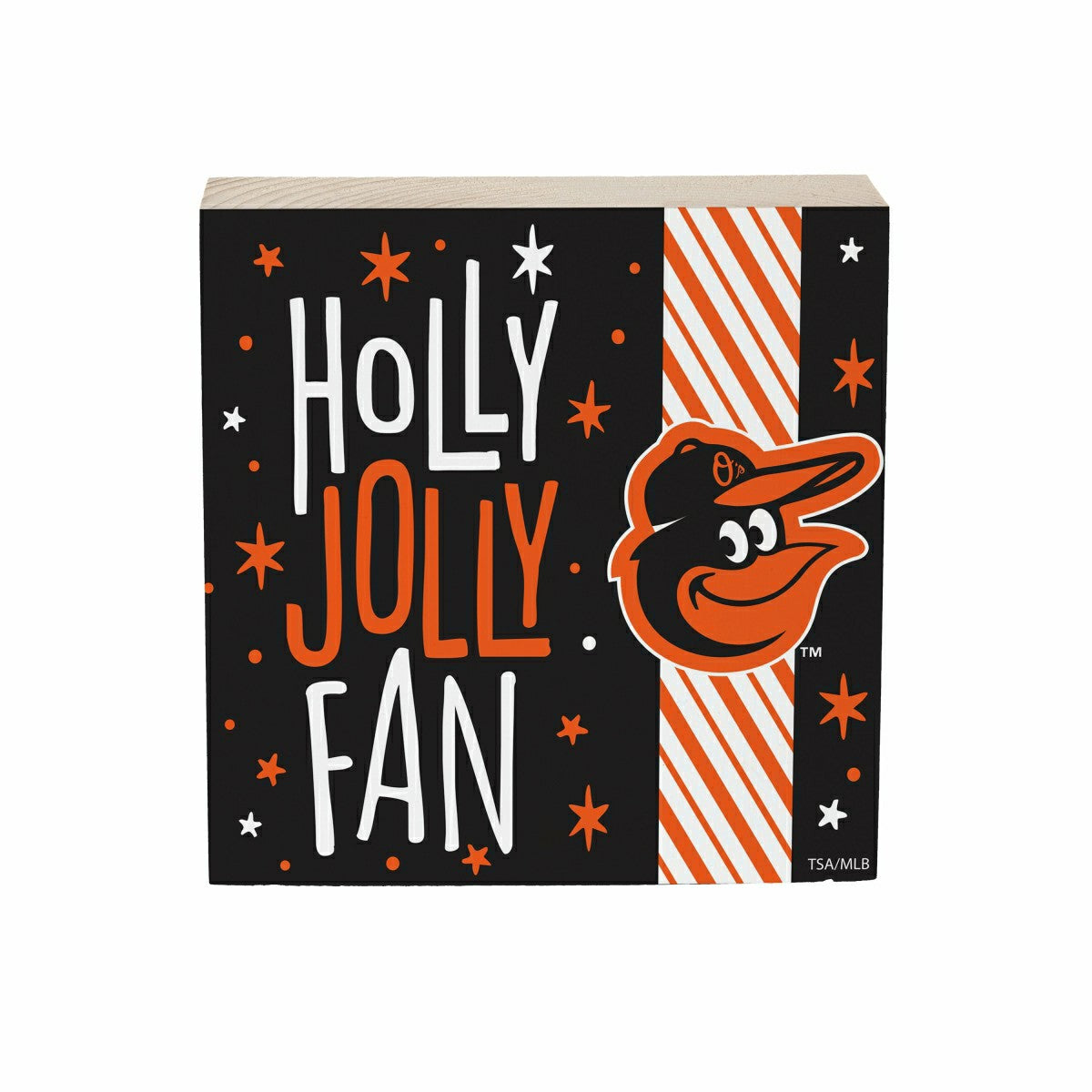 Baltimore Orioles Block, Holiday, 6x6, MLB, Home