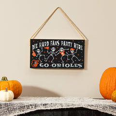 Baltimore Orioles Halloween Wood Wall Sign, 6x11, MLB, Home