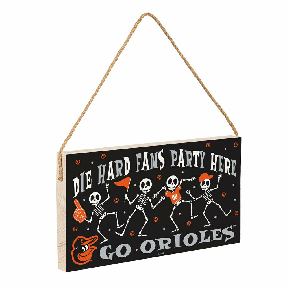Baltimore Orioles Halloween Wood Wall Sign, 6x11, MLB, Home