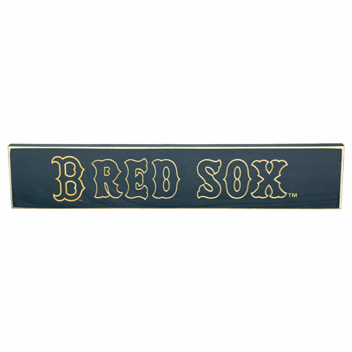 Boston Red Sox Engraved Wood Sign, 3.5" x 18", MLB, Home