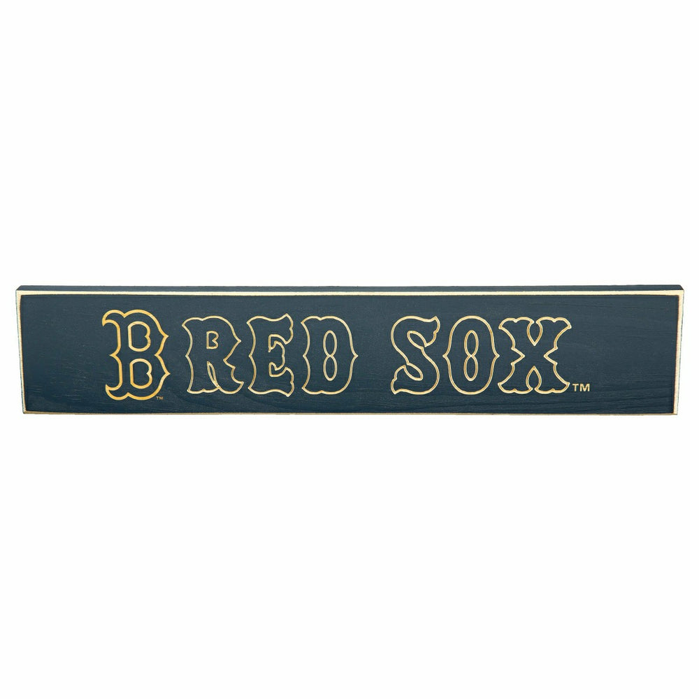 Boston Red Sox Engraved Wood Sign, 3.5" x 18", MLB, Home