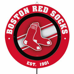 Boston Red Sox, Metal Lite, Round, MLB