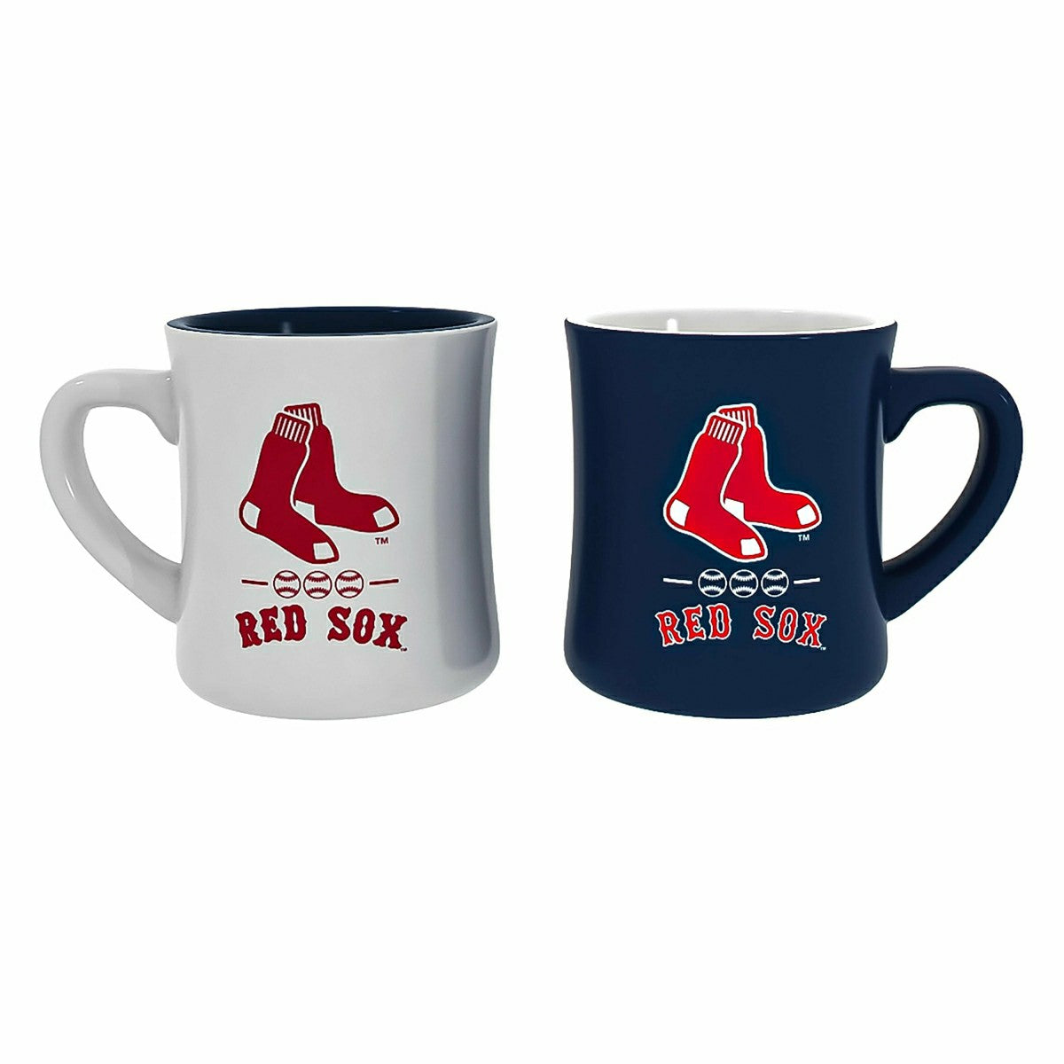 Boston Red Sox 10oz Ceramic Cup Set, 2pc, MLB, Home