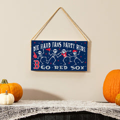 Boston Red Sox Halloween Wood Wall Sign, 6x11, MLB, Home