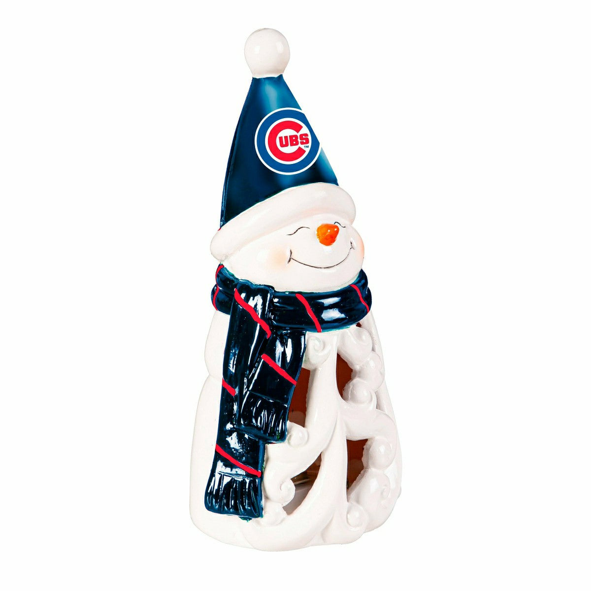 Chicago Cubs Snowman LED Statuary, 8", MLB, Home
