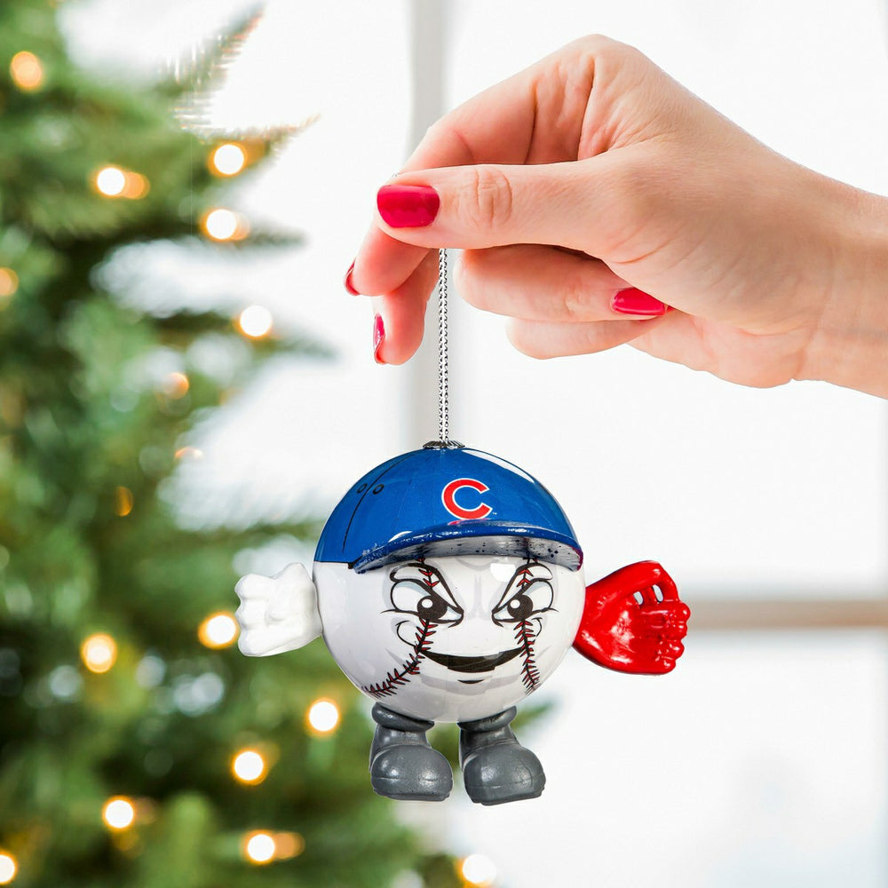 Chicago Cubs Ball Head Ornament, MLB, Home