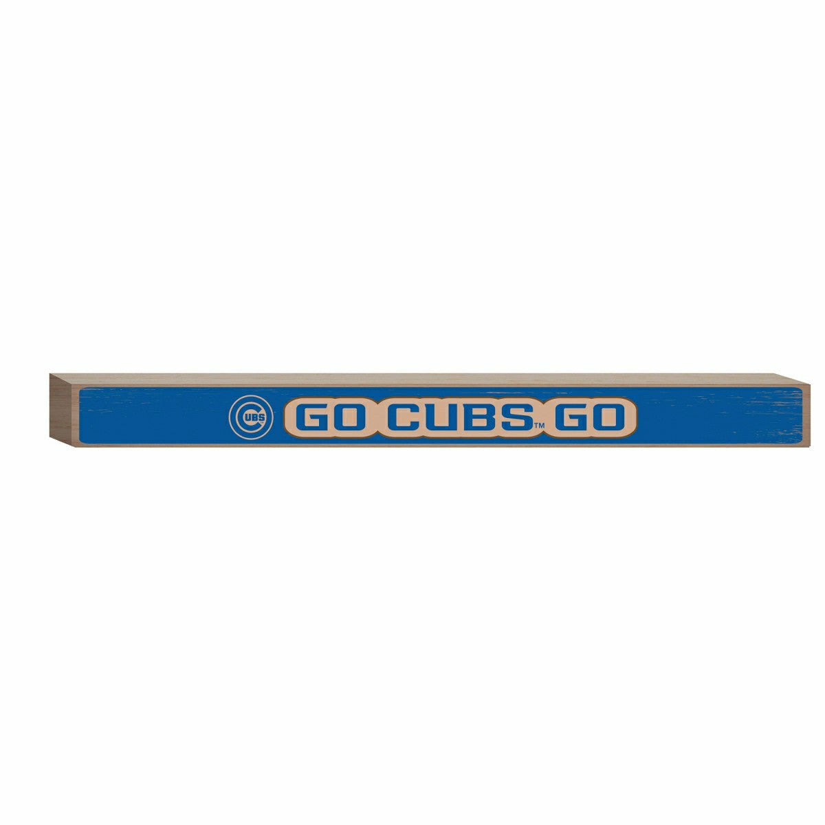 Chicago Cubs Engraved Wood Sign, 1.5" x 18", MLB, Home
