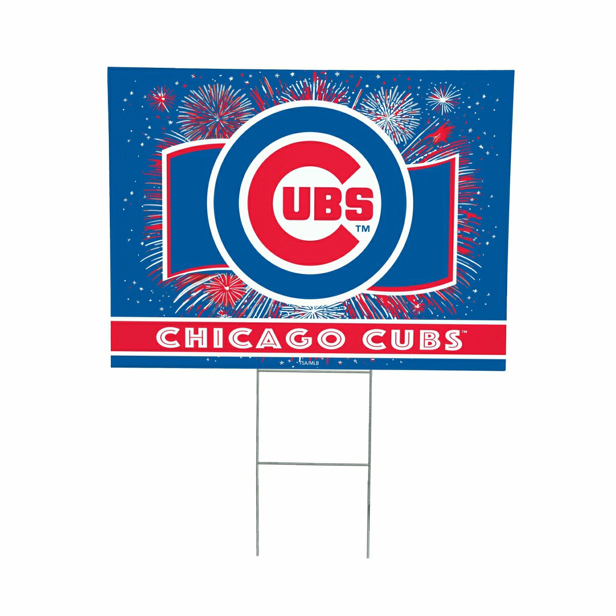 Chicago Cubs Yard Sign, Patriotic, MLB, Home