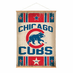 Chicago Cubs, Canvas Wall Tapestry, Large, 54x36, MLB, Home