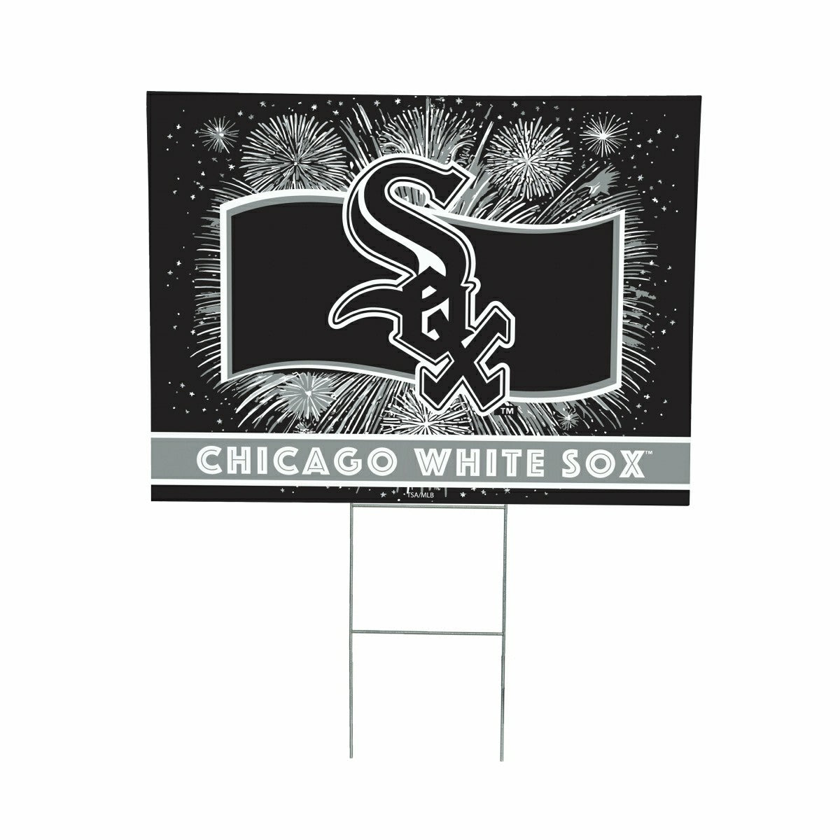 Chicago White Sox Yard Sign, Patriotic, MLB, Home