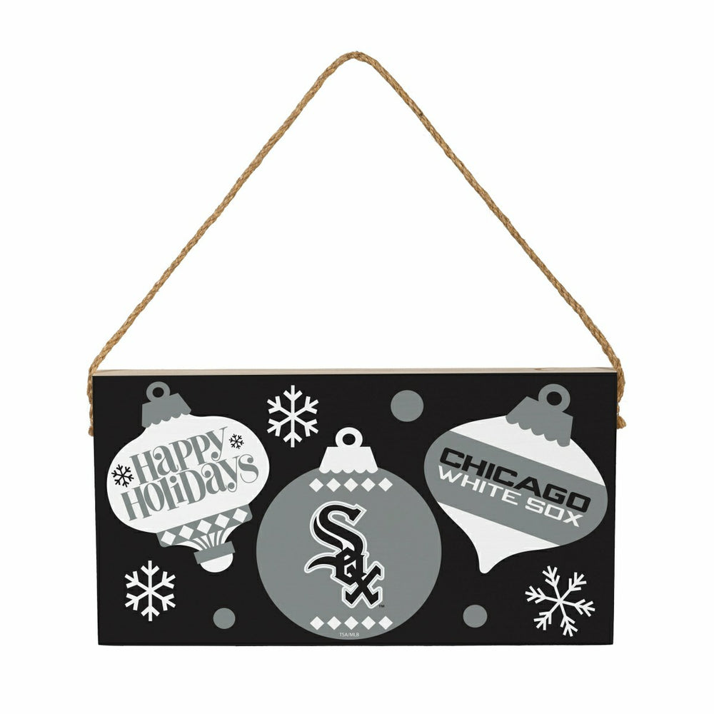 Chicago White Sox Holiday Wood Wall Sign, 6x11, MLB, Home