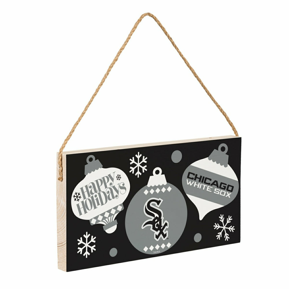 Chicago White Sox Holiday Wood Wall Sign, 6x11, MLB, Home