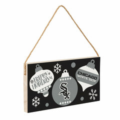 Chicago White Sox Holiday Wood Wall Sign, 6x11, MLB, Home