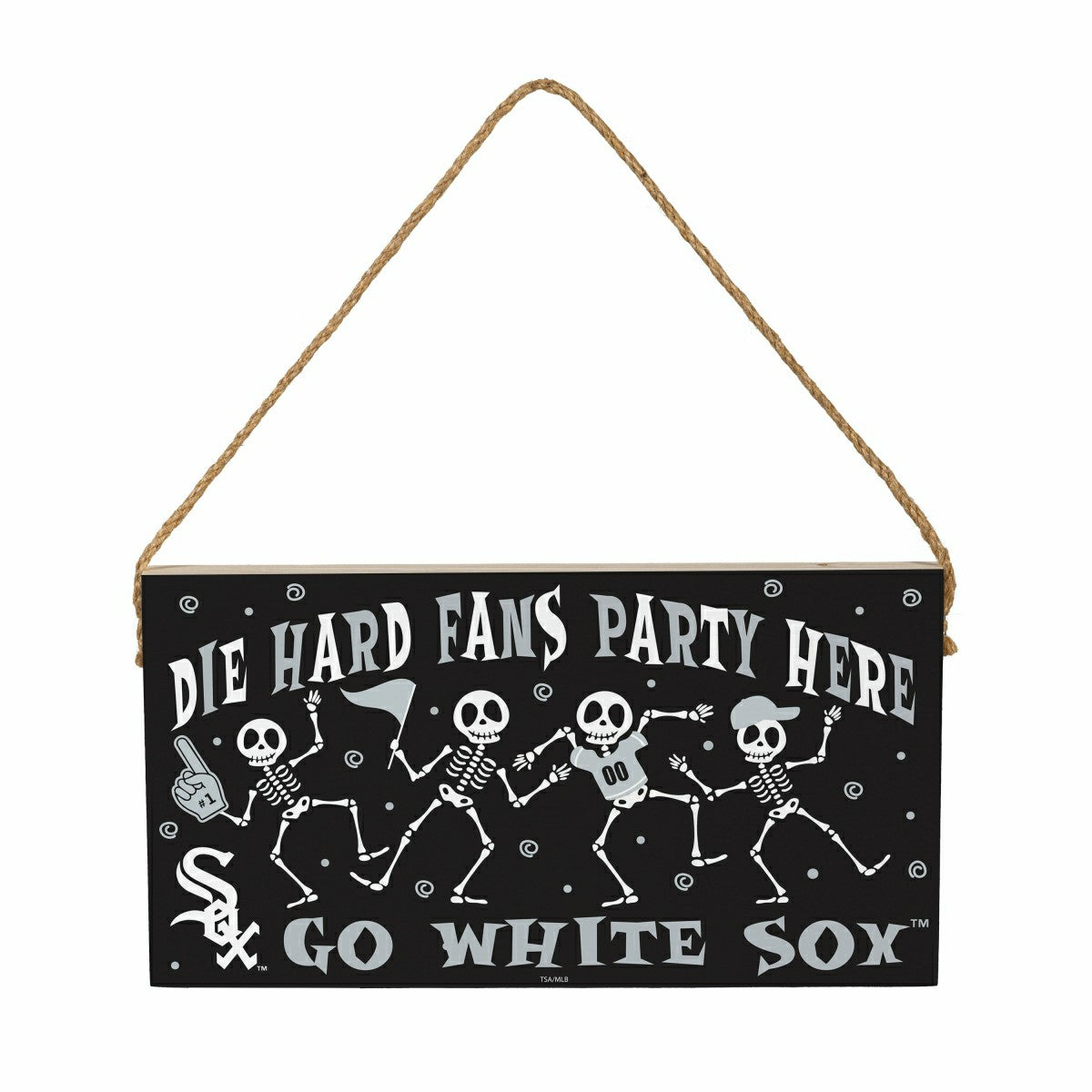 Chicago White Sox Halloween Wood Wall Sign, 6x11, MLB, Home