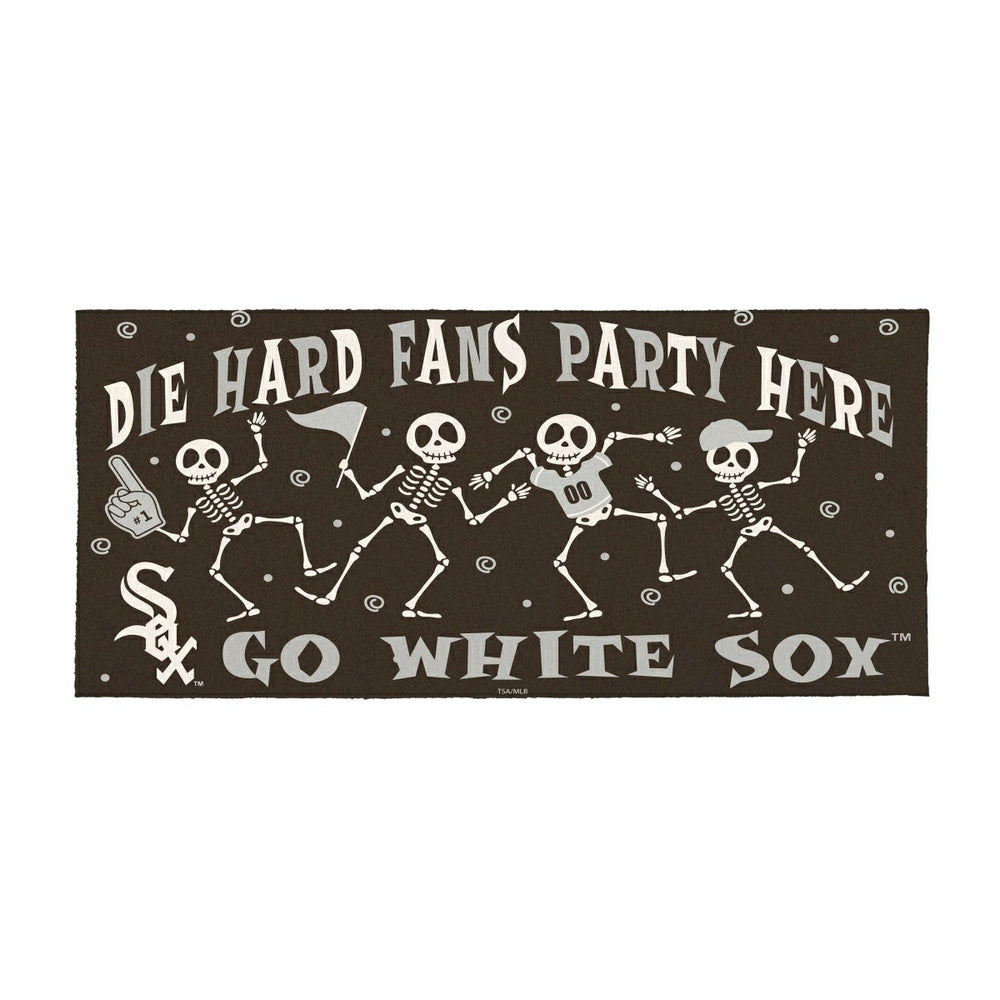 Chicago White Sox Flocked Coir Halloween Sassafras Switch Mat, 22"x10", MLB