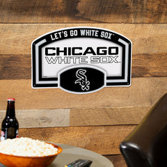 Chicago White Sox USA Embossed Steel Wall Sign, 11" x 17", MLB, Home