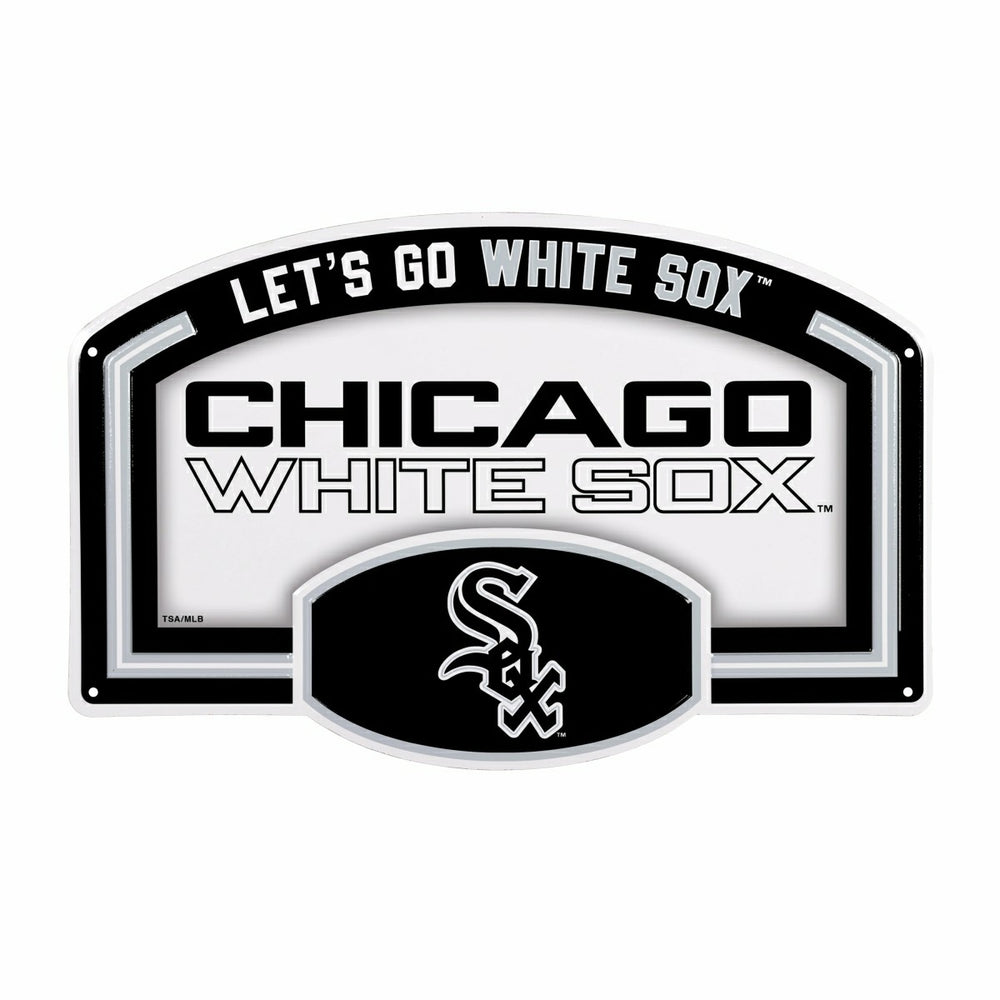 Chicago White Sox USA Embossed Steel Wall Sign, 11" x 17", MLB, Home