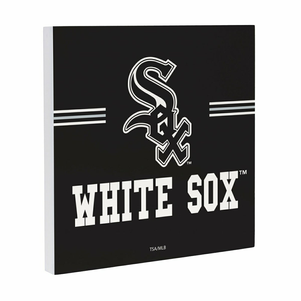Chicago White Sox Wood Wall Sign, 12x12, MLB, Home