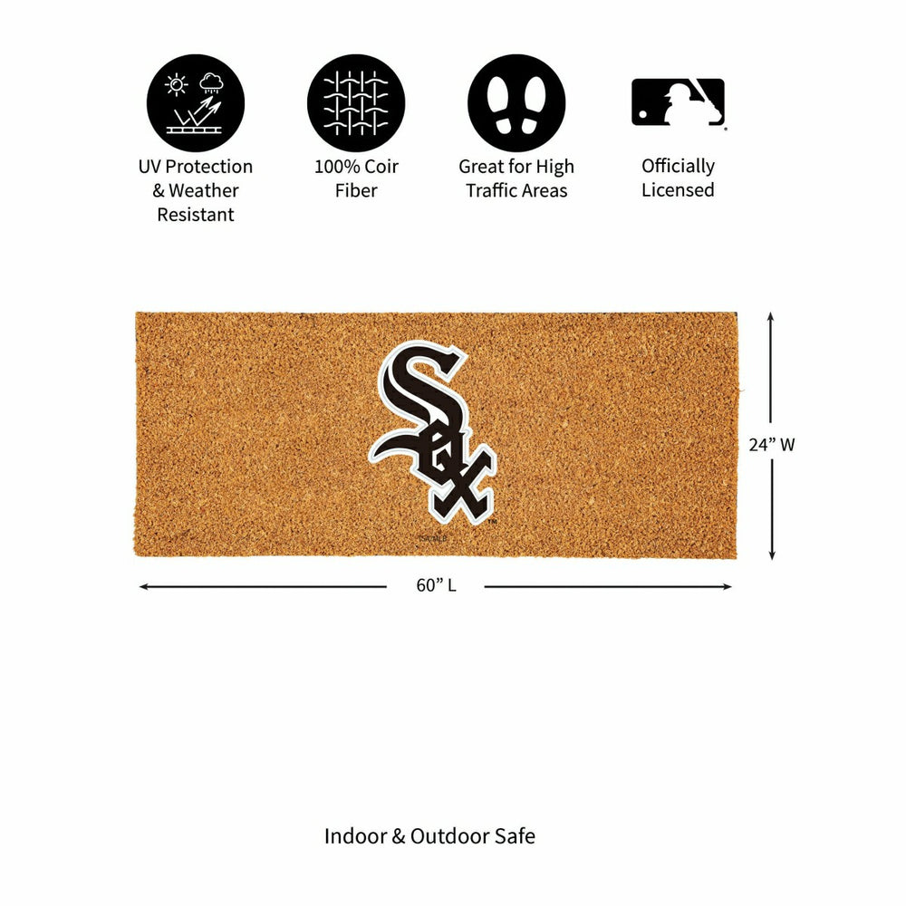 Chicago White Sox Extra Large Full Color Coir Mat, 60"x24", MLB
