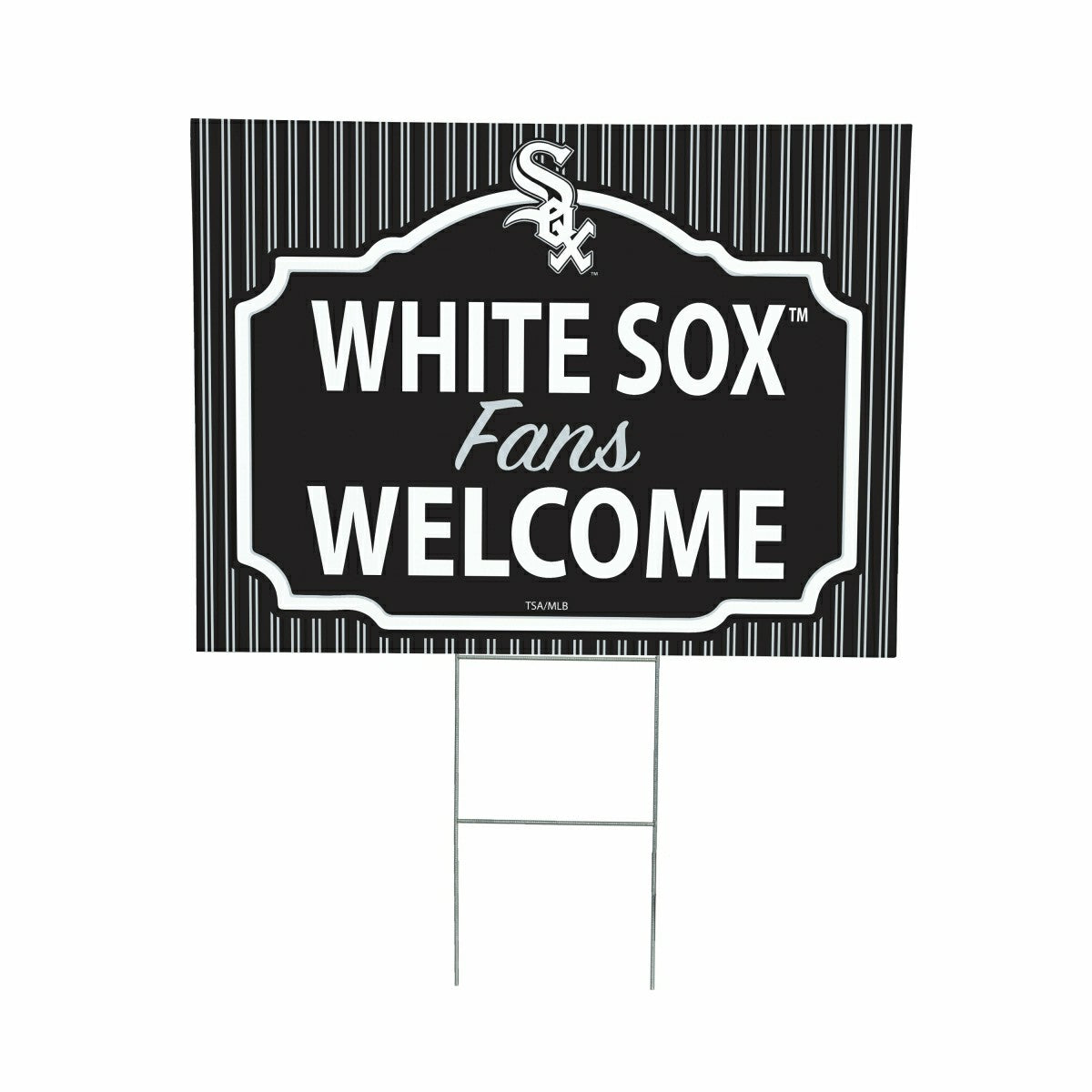Chicago White Sox Coroplast Yard Sign, "Fans Welcome", MLB, Home