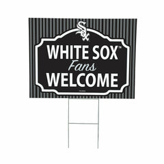 Chicago White Sox Coroplast Yard Sign, "Fans Welcome", MLB, Home