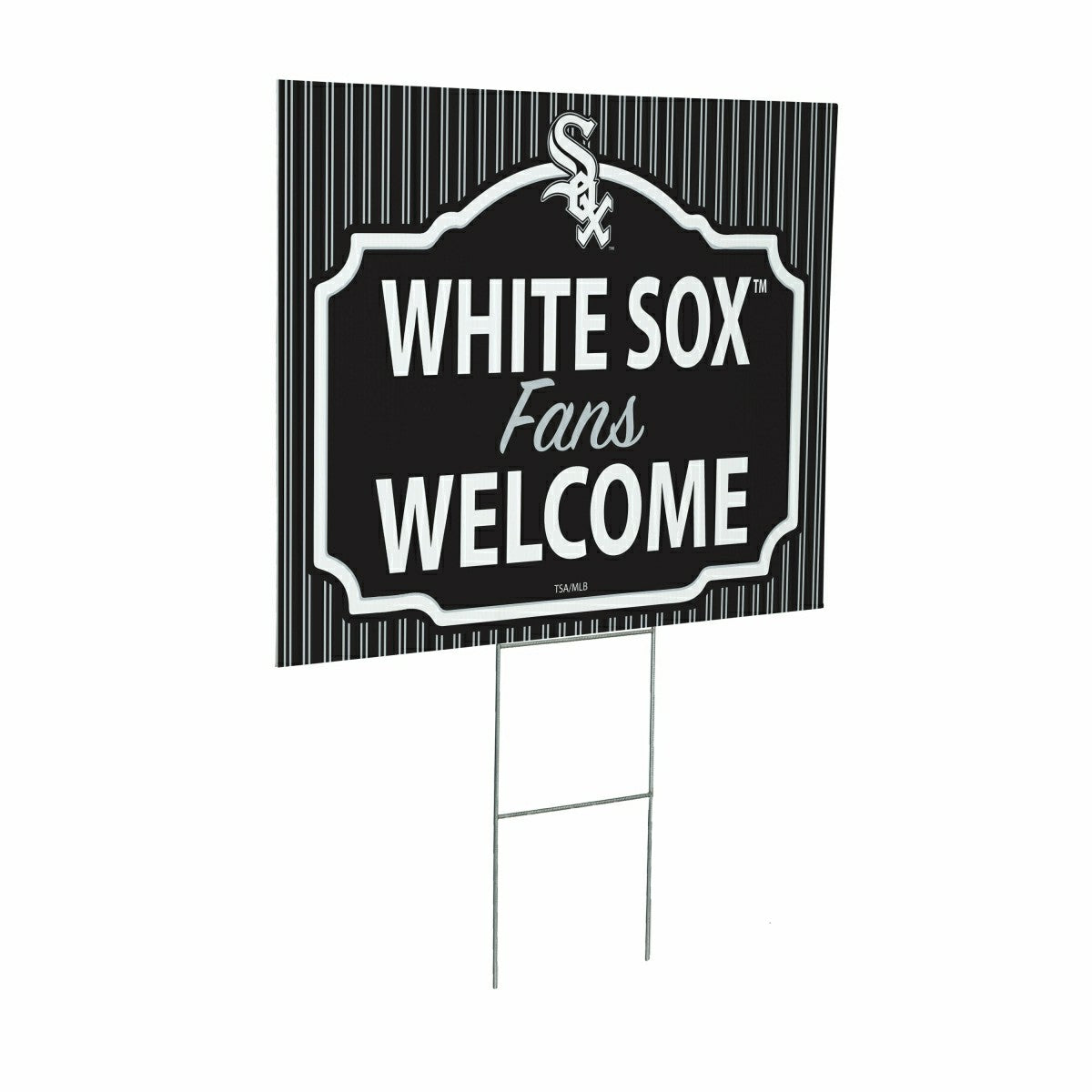Chicago White Sox Coroplast Yard Sign, "Fans Welcome", MLB, Home