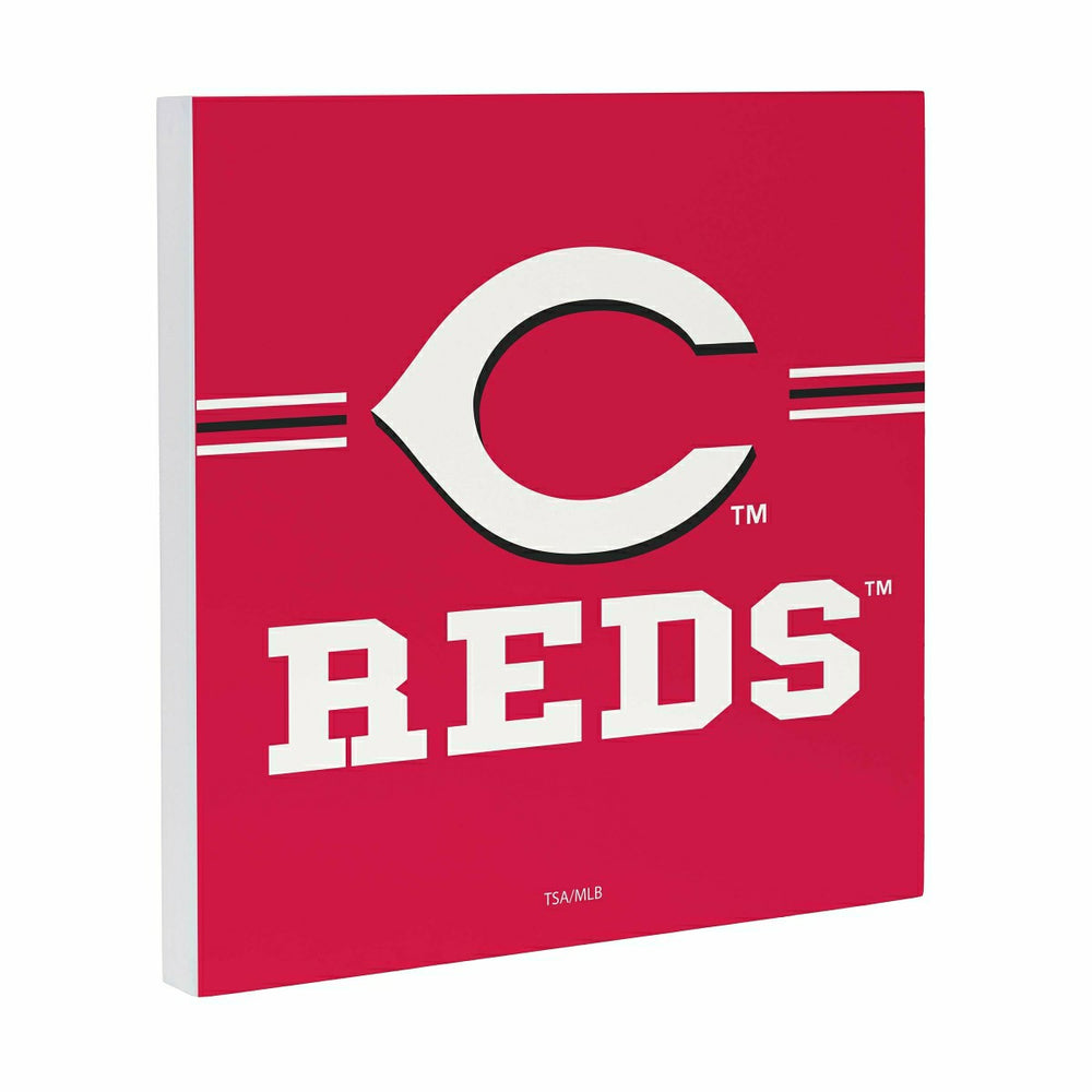 Cincinnati Reds Wood Wall Sign, 12x12, MLB, Home