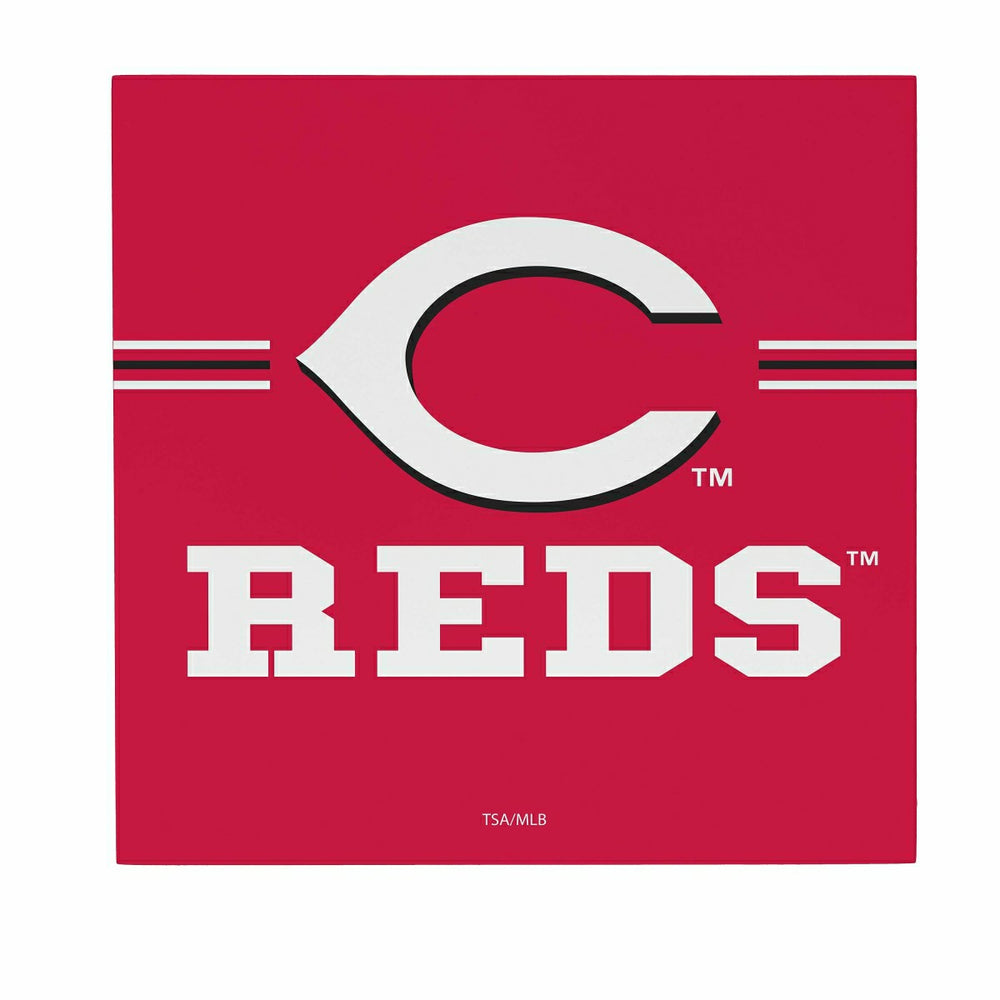 Cincinnati Reds Wood Wall Sign, 12x12, MLB, Home