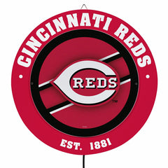 Cincinnati Reds, Metal Lite, Round, MLB