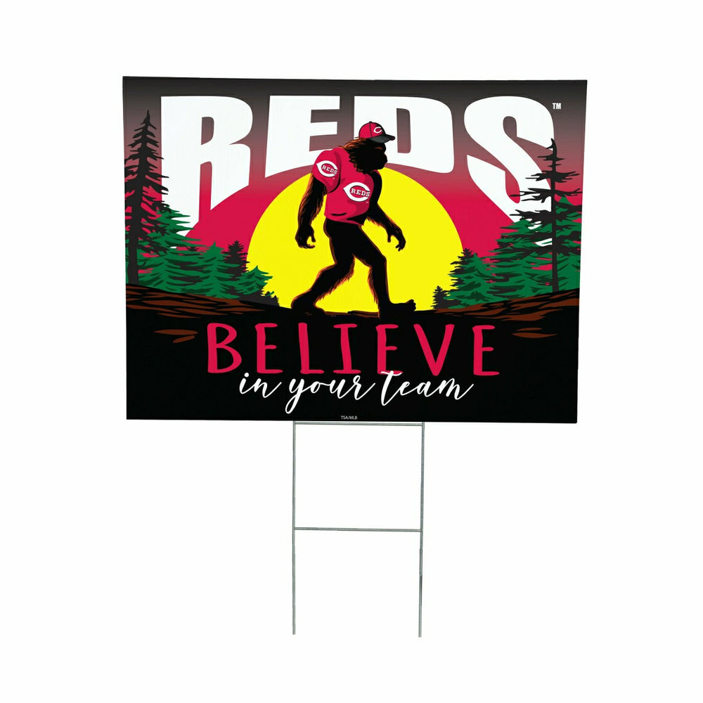 Cincinnati Reds Yard Sign, Bigfoot, MLB, Home