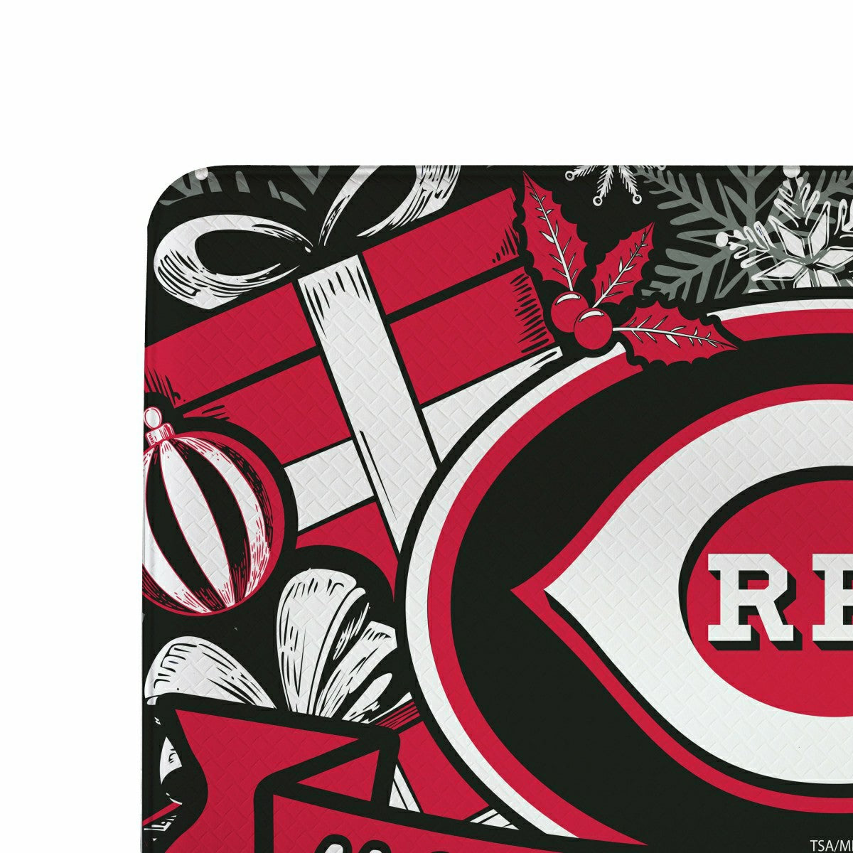 Cincinnati Reds Holiday PVC Mat, 28"x16", MLB