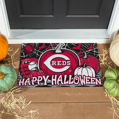 Cincinnati Reds Halloween PVC Mat, 28"x16", MLB