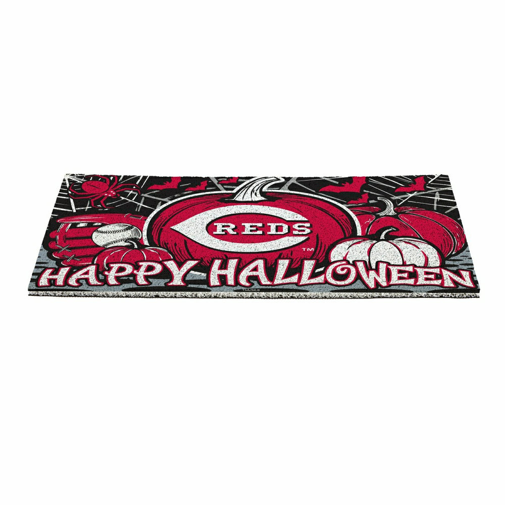 Cincinnati Reds Halloween PVC Mat, 28"x16", MLB