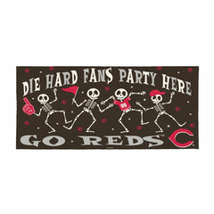 Cincinnati Reds Flocked Coir Halloween Sassafras Switch Mat, 22"x10", MLB