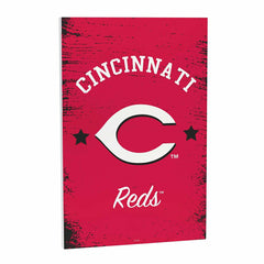 Cincinnati Reds Wood Wall Sign, 16x24, MLB, Home