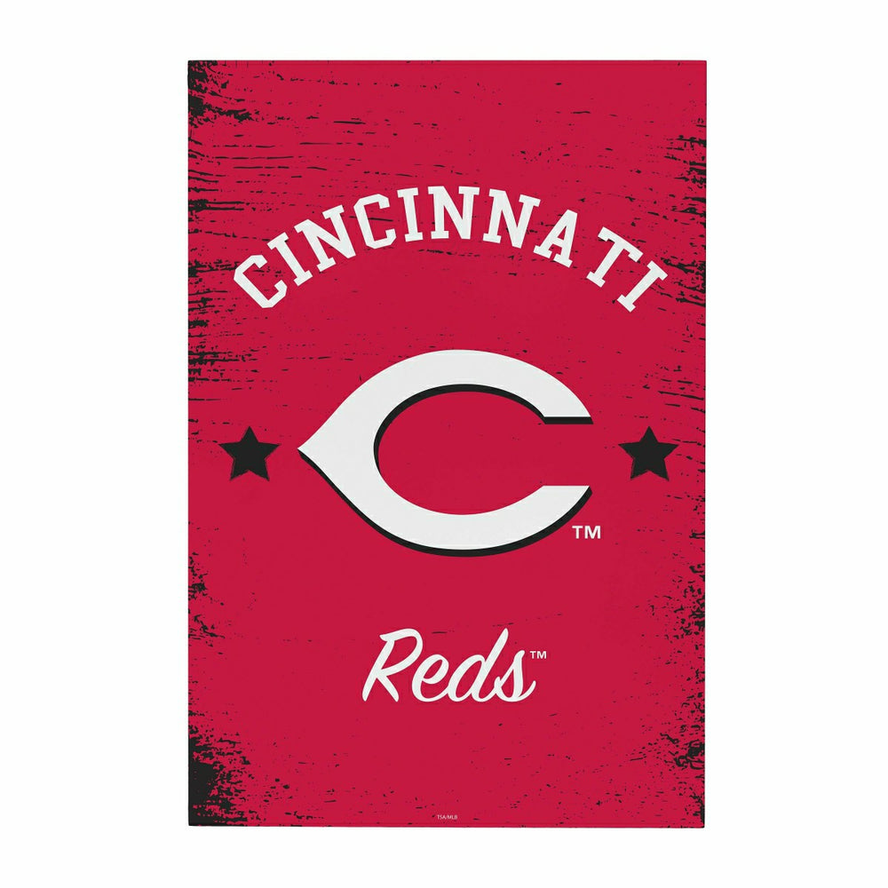 Cincinnati Reds Wood Wall Sign, 16x24, MLB, Home
