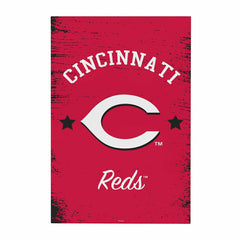 Cincinnati Reds Wood Wall Sign, 16x24, MLB, Home
