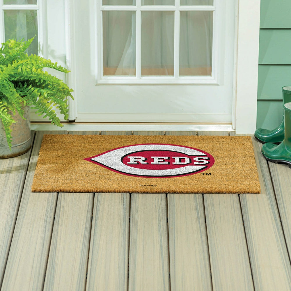 Cincinnati Reds Large Full Color Coir Mat, 36"x24", MLB
