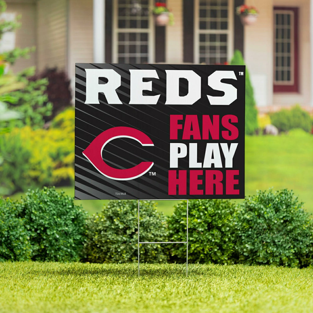 Cincinnati Reds Coroplast Yard Sign "Fans Play Here", MLB, Home