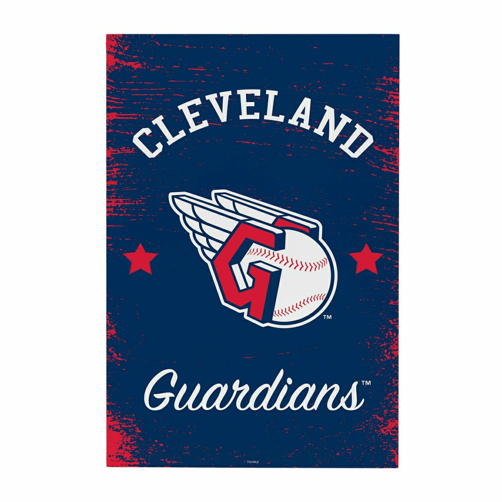 Cleveland Guardians Wood Wall Sign, 16x24, MLB, Home